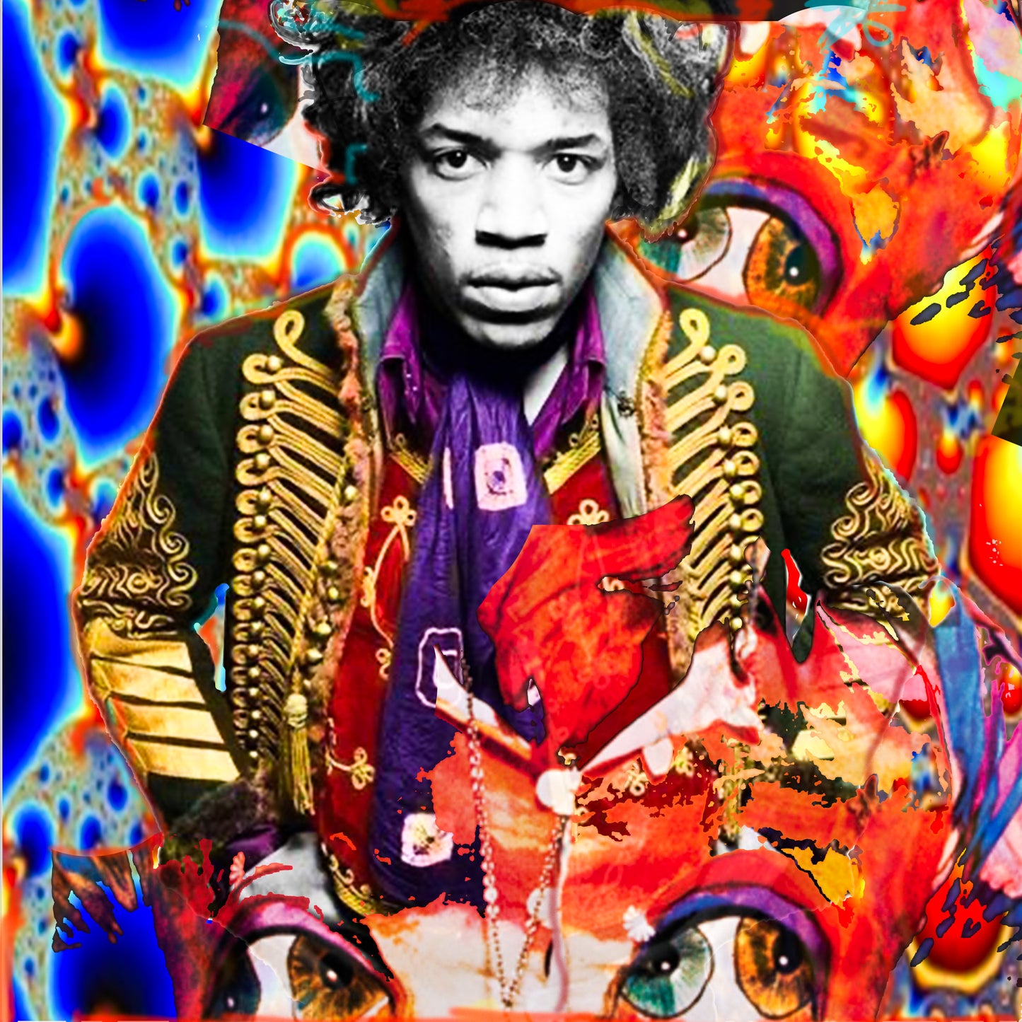 EZY RYDER ~ JIMI HENDRIX ~ Limited Edition Print on Canvas